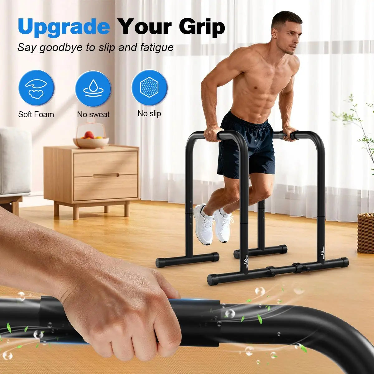 PowerDip Adjustable Home Strength Bars