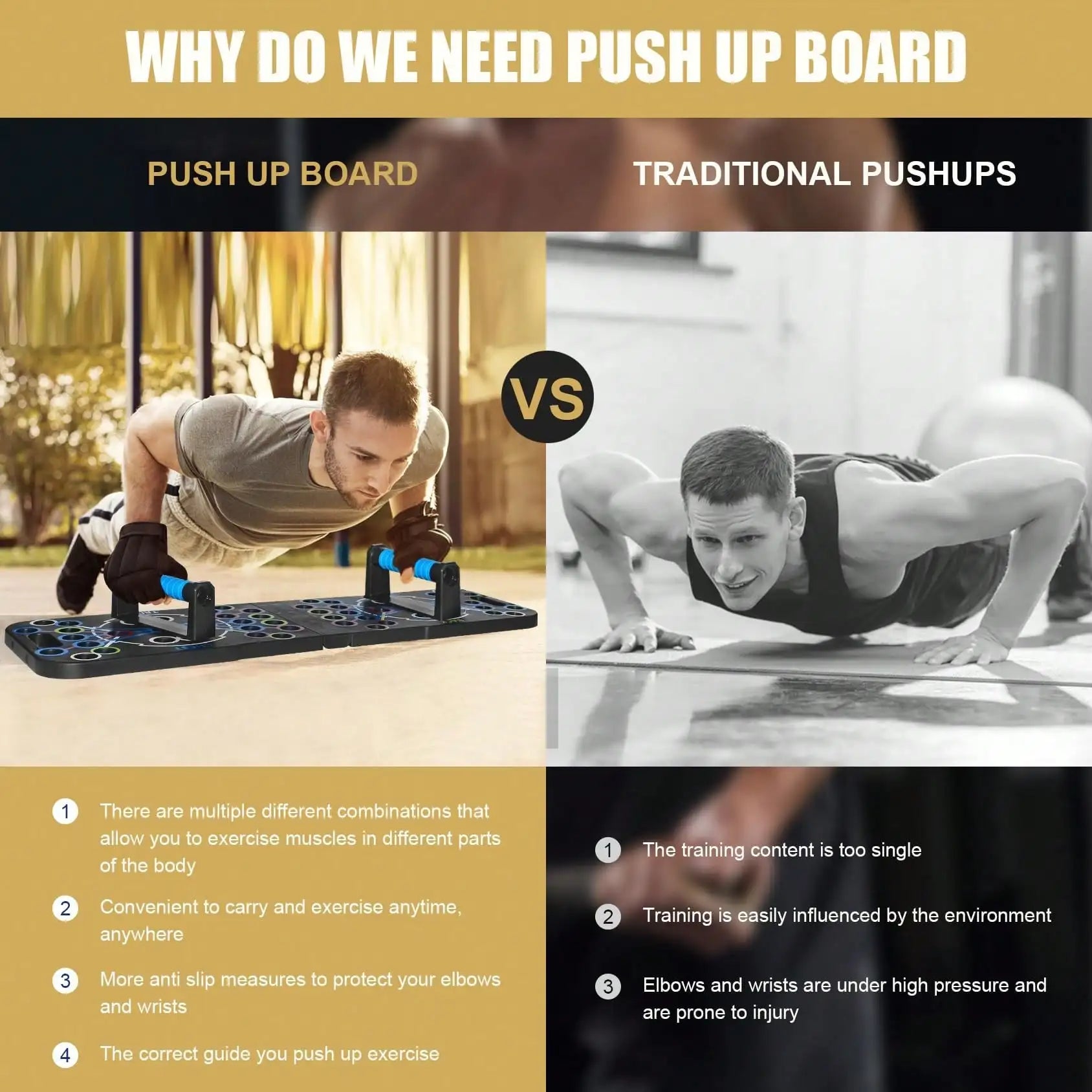 Foldaway Power Push-Up Board System