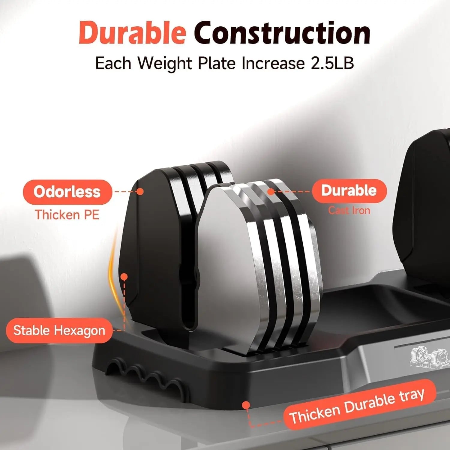 PowerGrip Adjustable Dumbbells